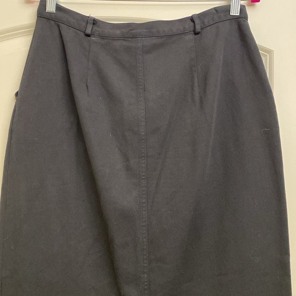 Cynthia Max Relax black Maxi Skirt Womens 10 Tencel Cotton pockets Y2K 90’s - Picture 5 of 8